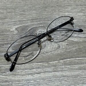 Vera Wang Luxe Duchess Titanium Eyeglasses Handmade Japan Black Oval 48-17-130